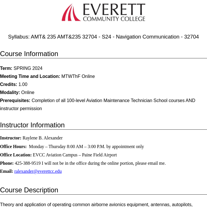 Simple Syllabus
