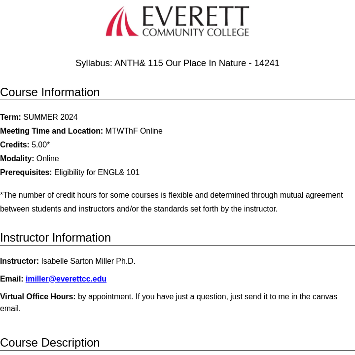Simple Syllabus